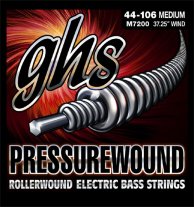 GHS M7200 Pressurewound Electric Bass Strings 44-106 Medium
