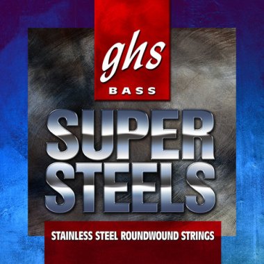 GHS ML5000 Super Steels Stainless Steel Bass Strings 44-102, Medium Light
