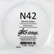 GHS N42 Nickel Rockers .042 Rollerwound Pure Nickel Single String