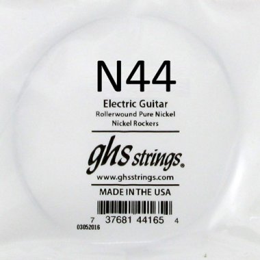 GHS N44 Nickel Rockers .044 Rollerwound Pure Nickel Single String