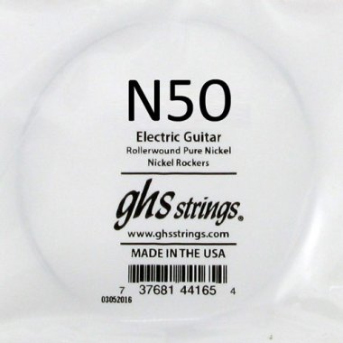 GHS N50 Nickel Rockers .050 Rollerwound Pure Nickel Single String
