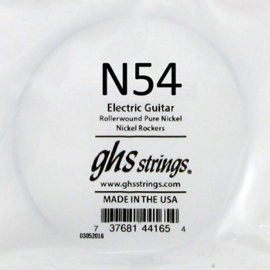 GHS N54 Nickel Rockers .054 Rollerwound Pure Nickel Single String