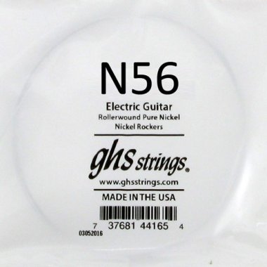 GHS N56 Nickel Rockers .056 Rollerwound Pure Nickel Single String
