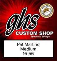 GHS Pat Martino Electric Flatwound Guitar Strings Medium 16-56