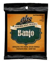 GHS PF200 Americana Cryogenic 5 String Banjo Medium, Full Set
