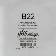 GHS Phosphor Bronze Acoustic Guitar Single String, .022