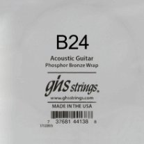 GHS Phosphor Bronze Acoustic Guitar Single String, .024