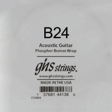 GHS Phosphor Bronze Acoustic Guitar Single String, .024