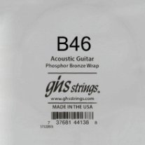 GHS Phosphor Bronze Acoustic Guitar Single String, .046