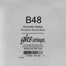 GHS Phosphor Bronze Acoustic Guitar Single String, .048