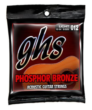 GHS Phosphor Bronze Acoustic Guitar Strings S325 Lt 12-54