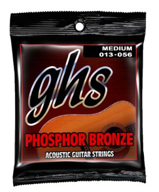 GHS Phosphor Bronze Acoustic Guitar Strings S335 Med 13-56