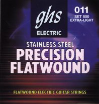 GHS Precision 800 Flatwound Stainless Electric Guitar Ex Light 11-46