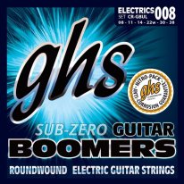 GHS Sub-Zero Boomers Electric Guitar Strings Ultra Light 08-38