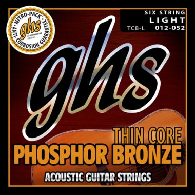 GHS TCB-L Thin Core Phosphor Bronze Acoustic, Light 12-52