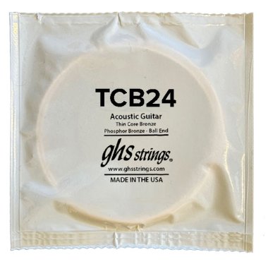 GHS Thin Core Phosphor Bronze Acoustic Guitar Single String, .024