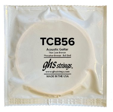 GHS Thin Core Phosphor Bronze Acoustic Guitar Single String, .056