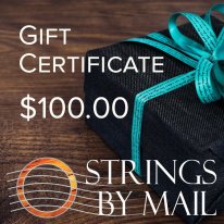 Gift Certificate 100 Digital Money to use or send at stringsbymail.sbs