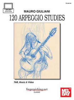 Giuliani | 120 Arpeggio Studies (Book + Online Video) for solo guitar