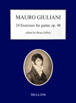 Giuliani | 24 Exercises for guitar, Op. 48 ed. by Brian Jeffery- Paper