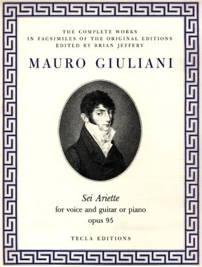 Giuliani | Sei Ariette op. 95 for voice and guitar or piano - Paper