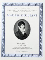 Giuliani | Sonata, op. 15, for solo guitar - Paperbound