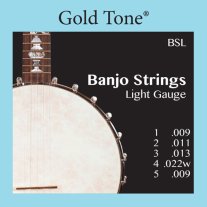 Gold Tone BSL 5 String Banjo Strings Light Gauge, Full Set