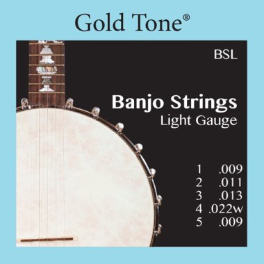 Gold Tone BSL 5 String Banjo Strings Light Gauge, Full Set