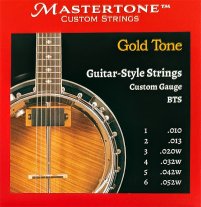 Gold Tone BTS 6 String Banjitar / Mandoguitar Strings, Full Set