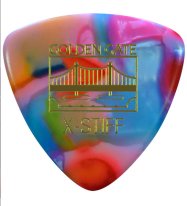 Golden Gate MP-107 Clown Barf Large Triangle, X-Stiff, One Pick
