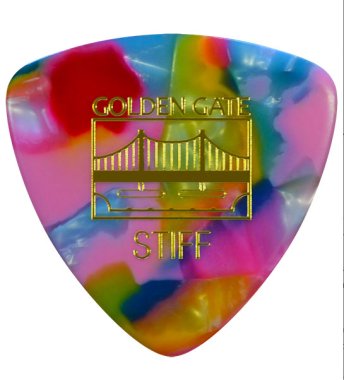 Golden Gate MP-307 Deluxe Clown Barf Large Triangle, Stiff, One Pick