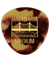 Golden Gate MP-42 Deluxe Tortoise Rounded Triangle, Medium, One Pick