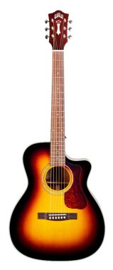 Guild OM-140CE Orchestra Acoustic Guitar cutaway with electronics