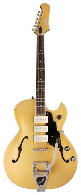 Guild Starfire I Florentine-Cut Semi-Hollow Body w/ Vibrato, Gold Satin