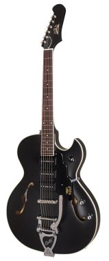 Guild Starfire I Florentine-Cut Semi-Hollow Body w/Vibrato Black Satin