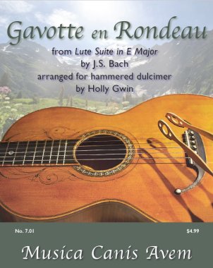 Gwin | Gavotte en Rondeau (Bach) for Hammered Dulcimer | PDF Download