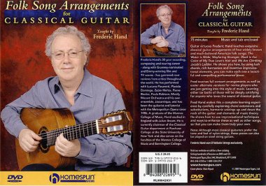 Hand | Folk Song Arrangements for Classical Guitar DVD