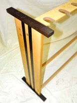 Hand Crafted 7 Guitar Stand Maple/Wenge by A440 Construction