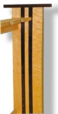 Hand Crafted 7 Guitar Stand Maple/Wenge by A440 Construction