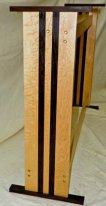 Hand Crafted 7 Guitar Stand Maple/Wenge by A440 Construction