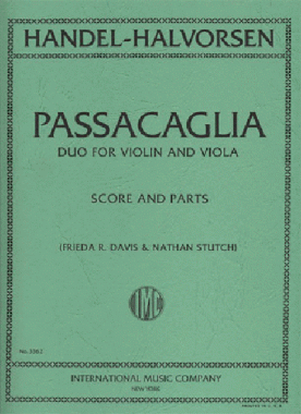 Handel/Halvorsen | Passacaglia duo for violin and viola