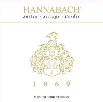 Hannabach 1869 MHT Gold Covered Classical Guitar Strings, Bass Set