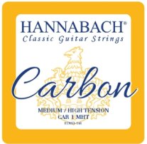 Hannabach Carbon Trebles MHT Classical Guitar Strings, Treble Set