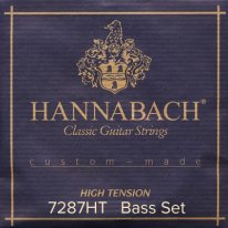 Hannabach Custom Made 7287HT Classical Guitar Strings, Bass Set