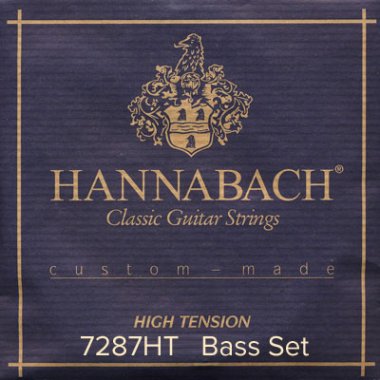 Hannabach Custom Made 7287HT Classical Guitar Strings, Bass Set