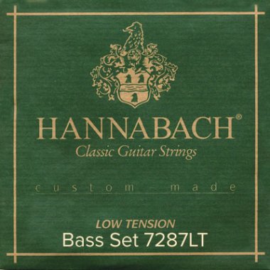 Hannabach Custom Made 7287LT Classical Guitar Strings, Bass Set