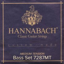 Hannabach Custom Made 7287MT Classical Guitar Strings, Bass Set