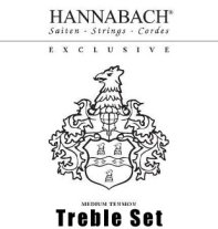 Hannabach EXCLUSIVE MT Classical Guitar Strings, Treble Set