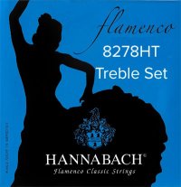 Hannabach Flamenco 8278HT Nylon Guitar Strings, Treble Set