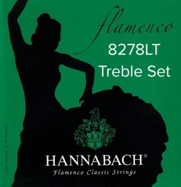 Hannabach Flamenco 8278LT Nylon Guitar Strings, Treble Set